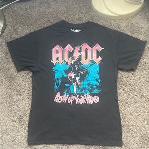 AC/DC Black and Blue Short Sleeve Tee